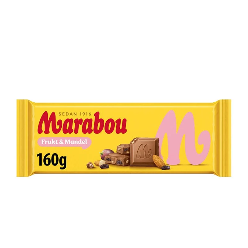 Marabou Frucht & Mandel 160g