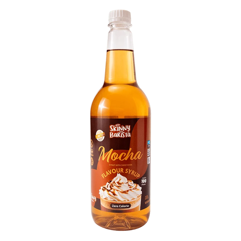 Skinny Barista Mokkasirup - Kaloriefri Skinny Kaffe - 1 Liter (Limited Edition)