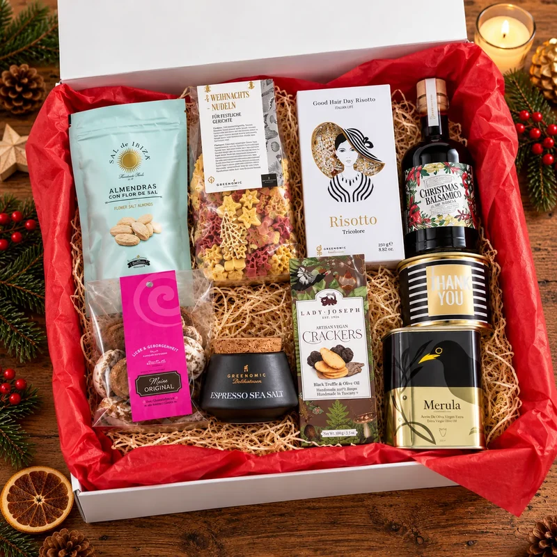 🎄 Geschenkbox „Gourmet Christmas“ – festliche Delikatessen & Genussmomente zu Weihnachten