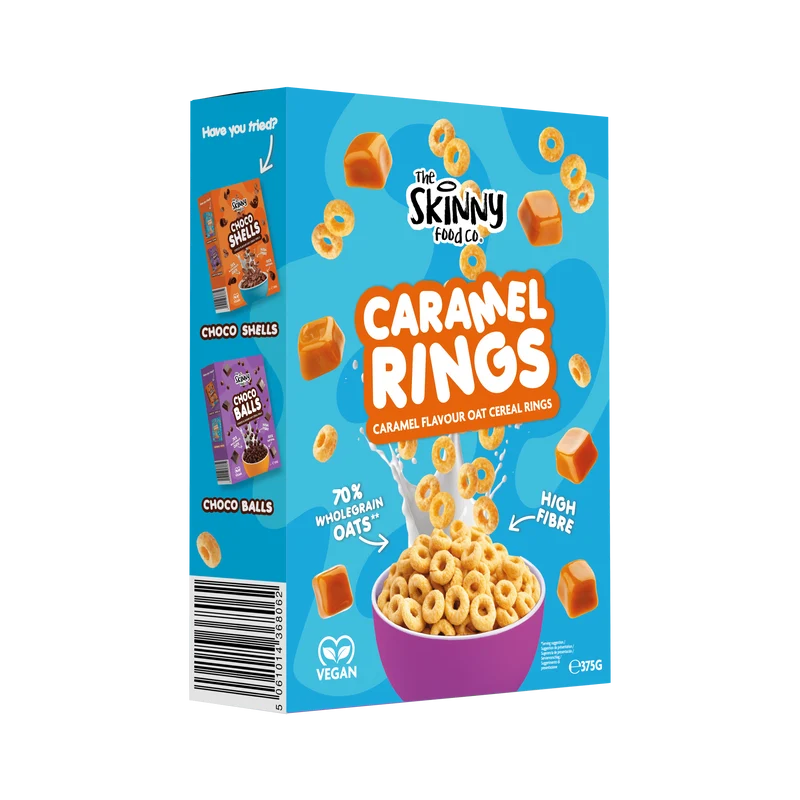 Tynde havregryns-karamelringe - 375 g
