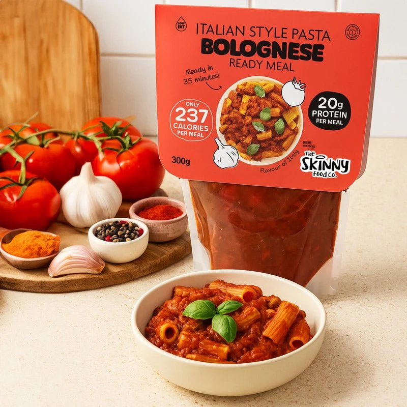 20 x Tynd italiensk pasta bolognese 237 kalorier færdigret - 300 g