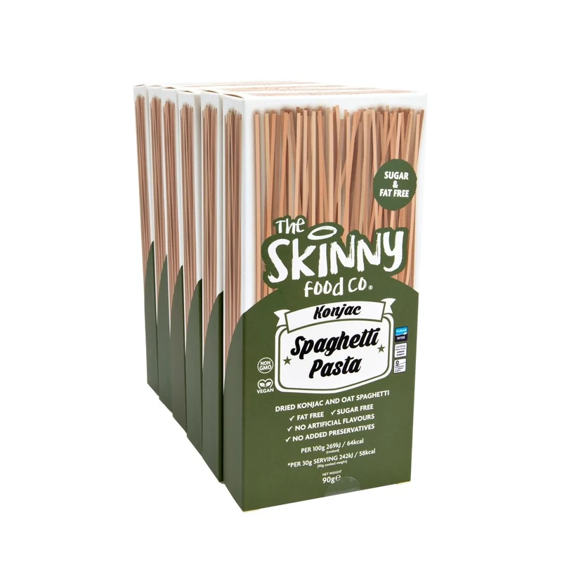 Tørret Konjac Spaghetti Pasta - (6 x 90 g etui)