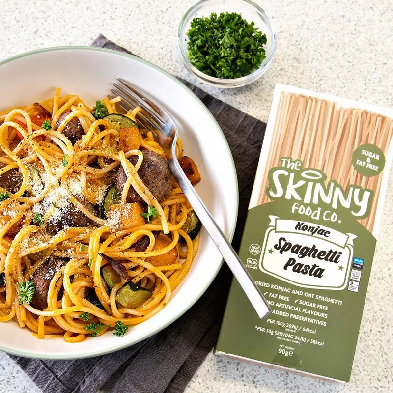 Tørret Konjac Spaghetti Pasta - (6 x 90 g etui)