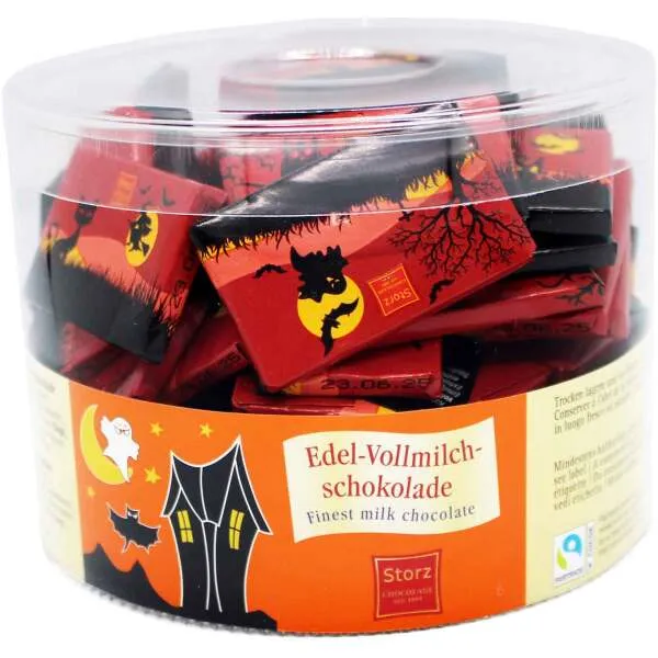 Storz Halloween Täfelchen Vollmilchschokolade – 60 Stück, 450 g