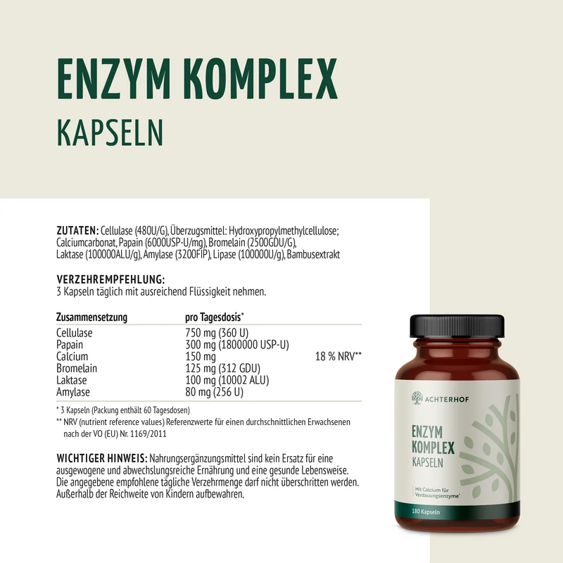 Enzym Komplex (180 Kapseln)
