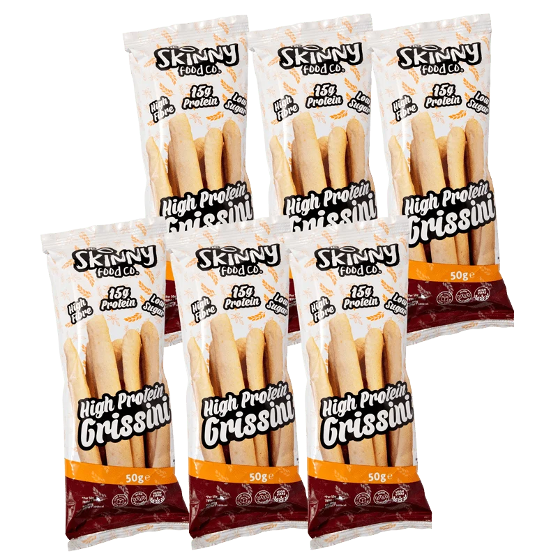 (Udsalg, Bedst før, 26. april) Skinny High Protein Nature Grissini 50g x 6