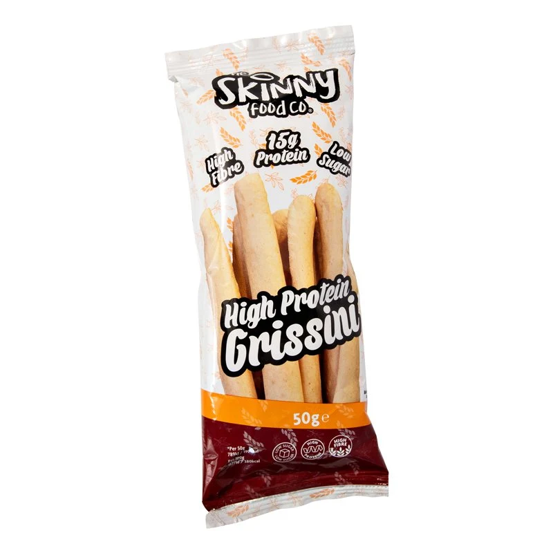 (Udsalg, Bedst før, 26. april) Skinny High Protein Nature Grissini 50g