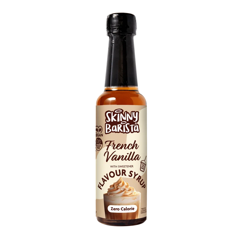 Skinny Barista Fransk Vaniljesmagssirup - Kaloriefri Sukkerfri Skinny Kaffesirup - 250ml