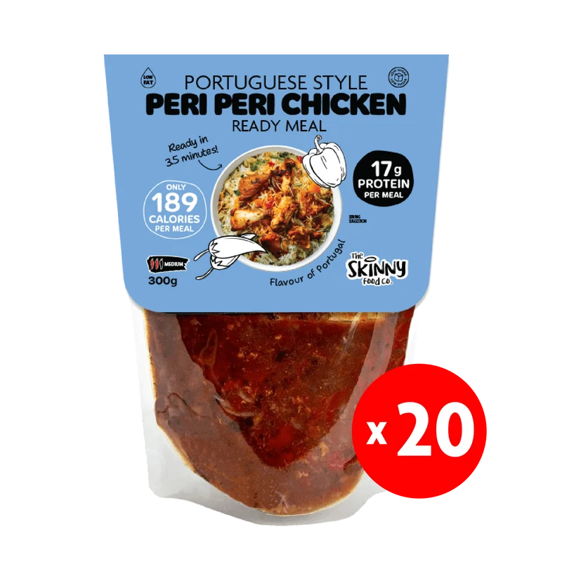 20 x Tynd portugisisk Peri Peri kylling 189 kalorier færdigret - 300 g