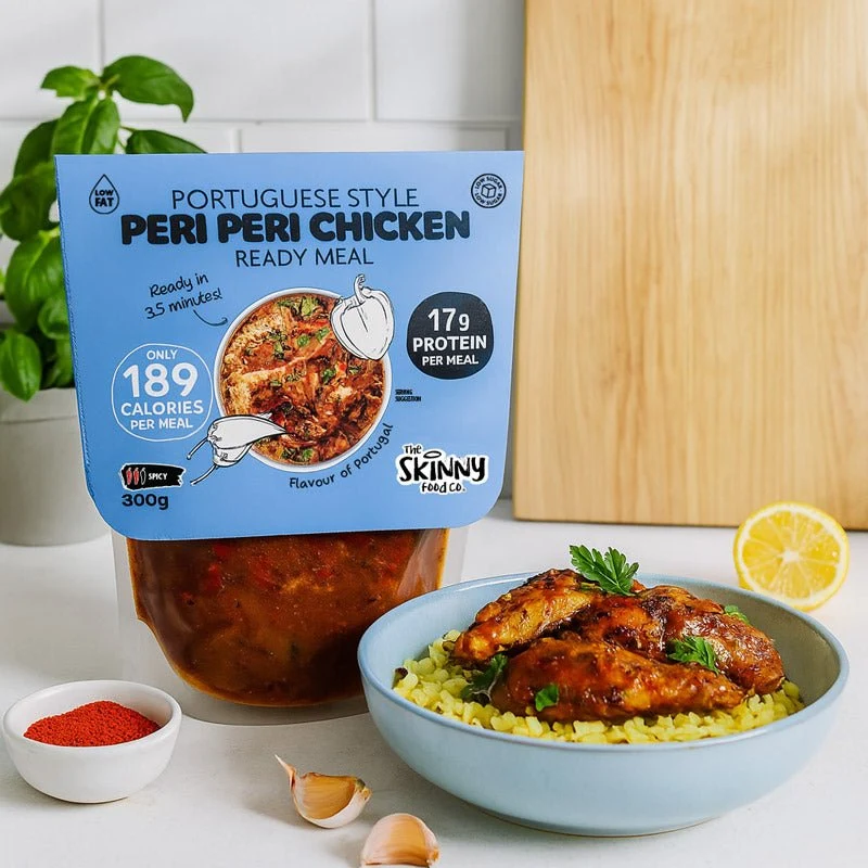 20 x Tynd portugisisk Peri Peri kylling 189 kalorier færdigret - 300 g