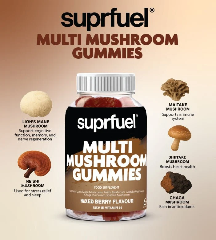Suprfuel Multi-Svampe Gummies