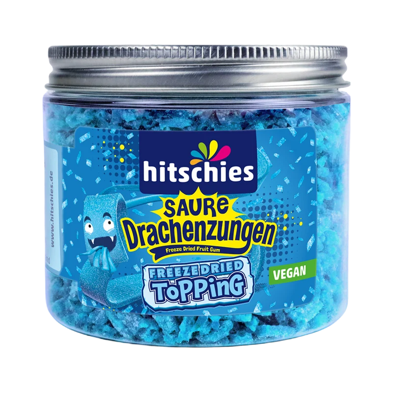 Saure Drachenzungen Freeze Dried Topping Blau