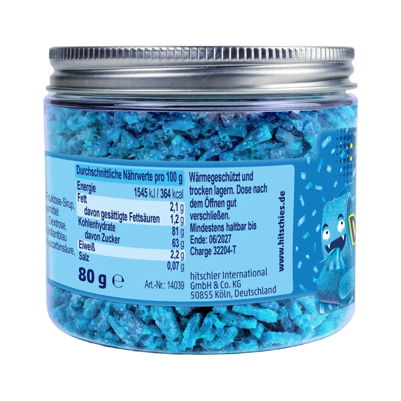 Saure Drachenzungen Freeze Dried Topping Blau