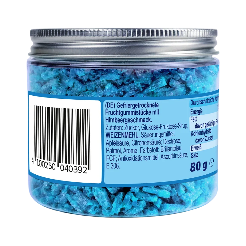 Saure Drachenzungen Freeze Dried Topping Blau