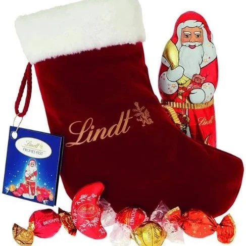 Lindt Weihnachtsmann-Socke 250 g