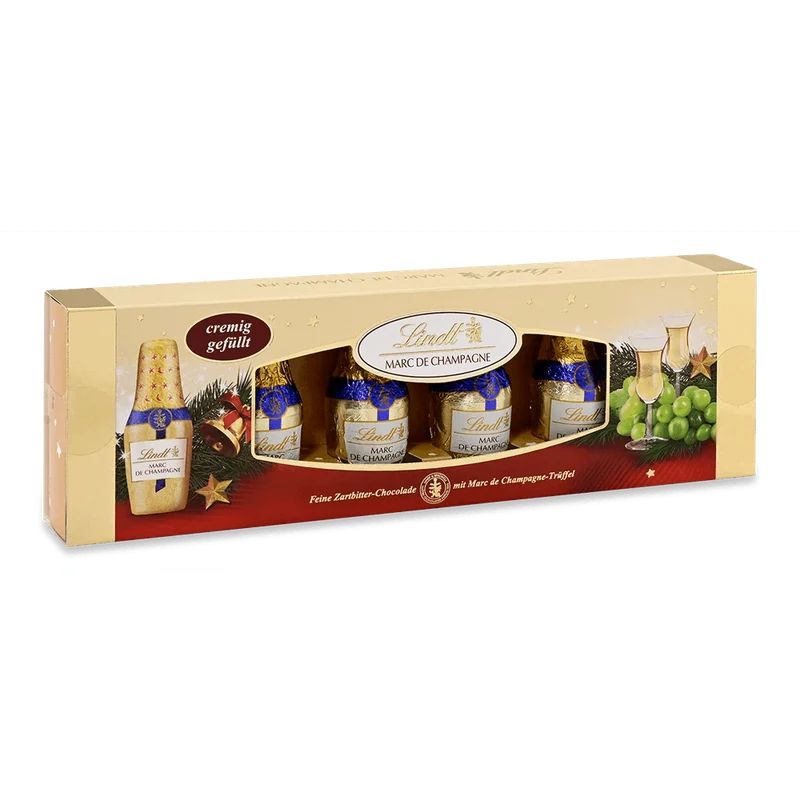 Lindt Alkohol-Fläschchen Marc de Champagne 132g