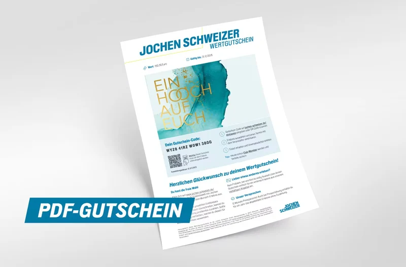 Jochen Schweizer Wertgutschein- Erlebnisse verschenken