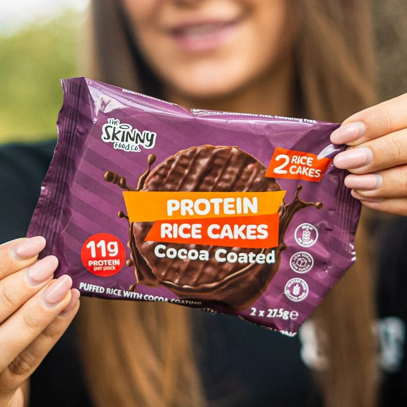 Tynd chokoladeriskage med højt proteinindhold - 12 x 55 g karton