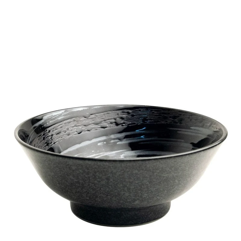 Ramenschale Schwarz Spiral 21cm