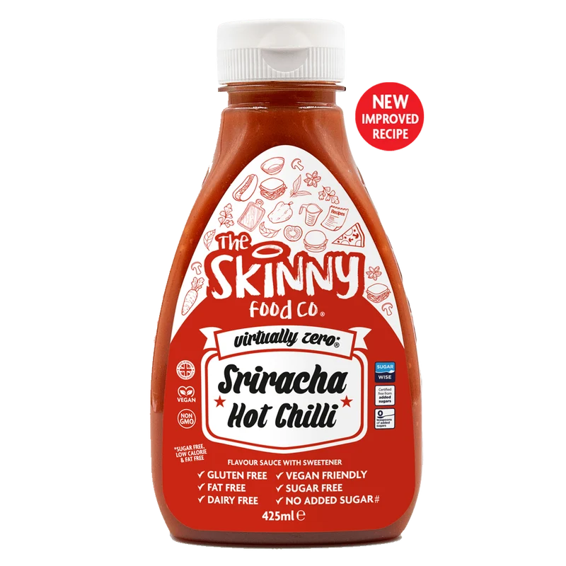 Sriracha Virtually Zero© Kaloriefri Sukkerfri Tynd Sauce - 425ml