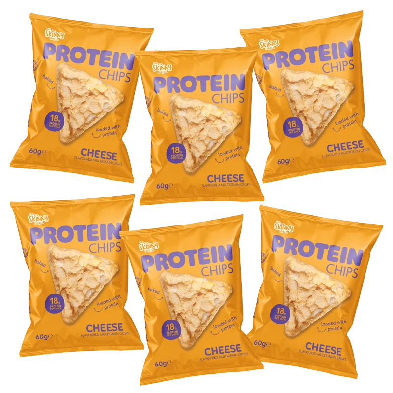 Skinny Protein Chips Ostsmag Multibuy 6 x 60 g (18 g protein pr. pakke)