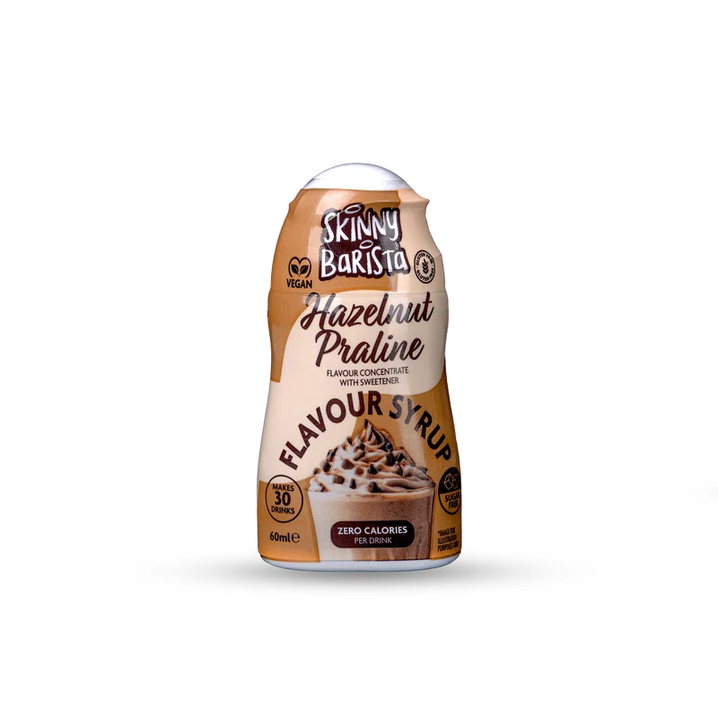 Skinny Barista Hasselnøddesmag Shot Sukkerfri Skinny Kaffesirup - 60ml