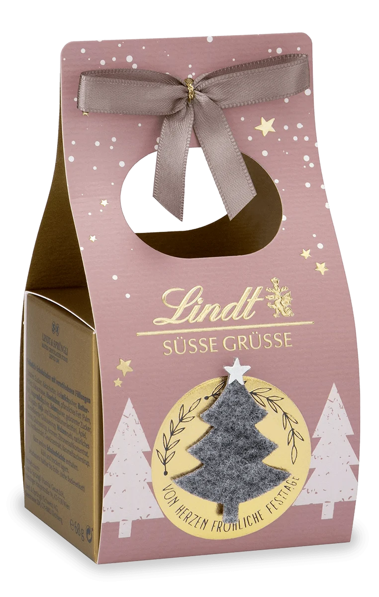 Lindt Filz Edition Süße Grüße Kleine Tasche 68 g