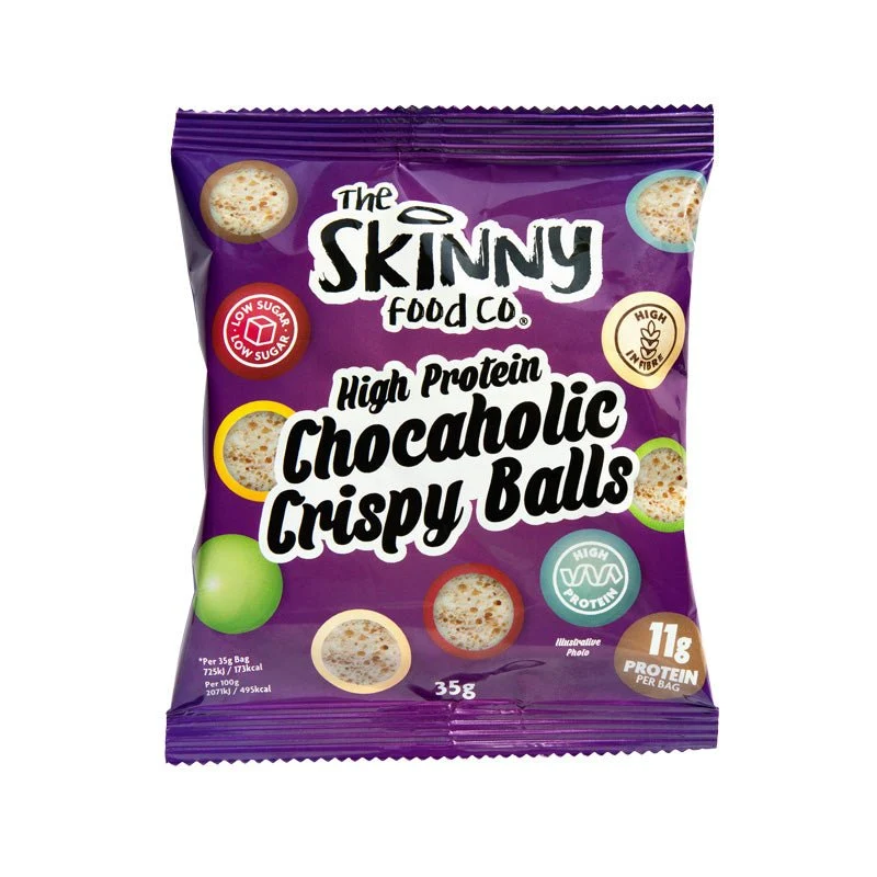 Højprotein Chocaholic Rainbow Chokolade Crispy Balls 35g