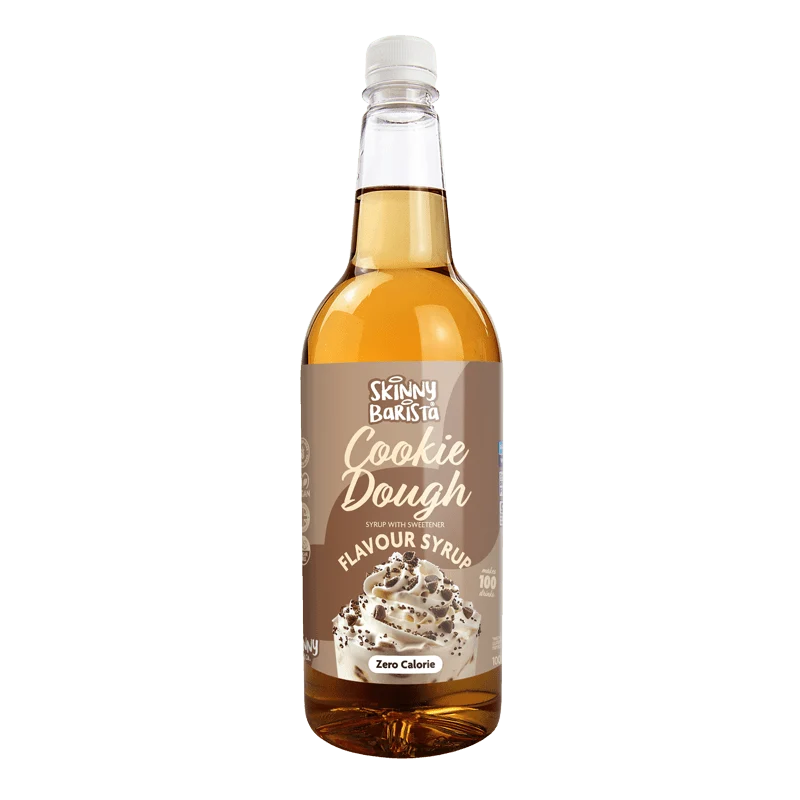 Skinny Barista Cookie Dough Smagssirup - Nul Kalorier Sukkerfri Skinny Kaffe - 1 Liter
