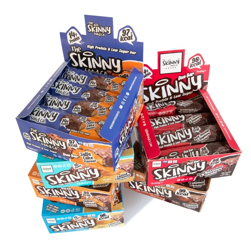 High Protein Low Sugar Duo Bar - Etui med 12 x 60 g (6 smagsvarianter)