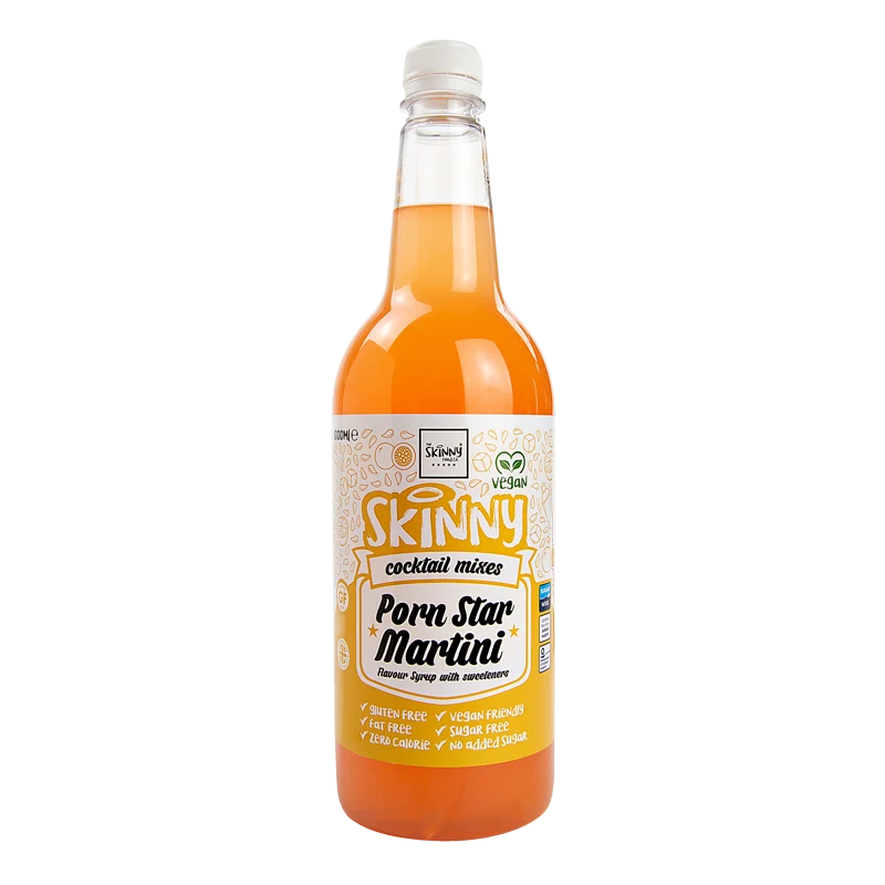 (Udsalg, Bedst før, sep. 2025) Porn Star Martini sukkerfri tynd cocktailmixer - 1 liter