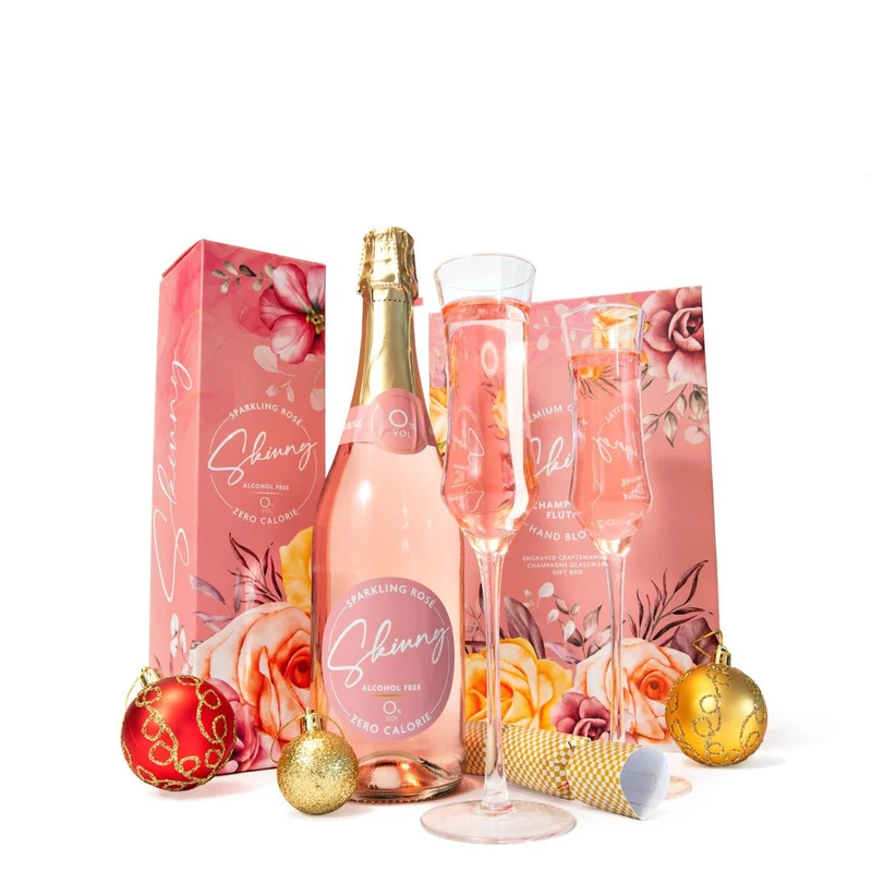 Skinny Sparkling Rose Prosecco Non Alcoholic - 75cl (Nul Kalorie)