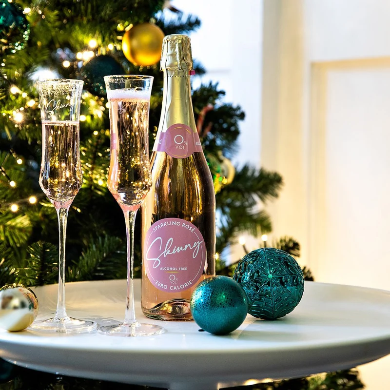 Skinny Sparkling Rose Prosecco Non Alcoholic - 75cl (Nul Kalorie)