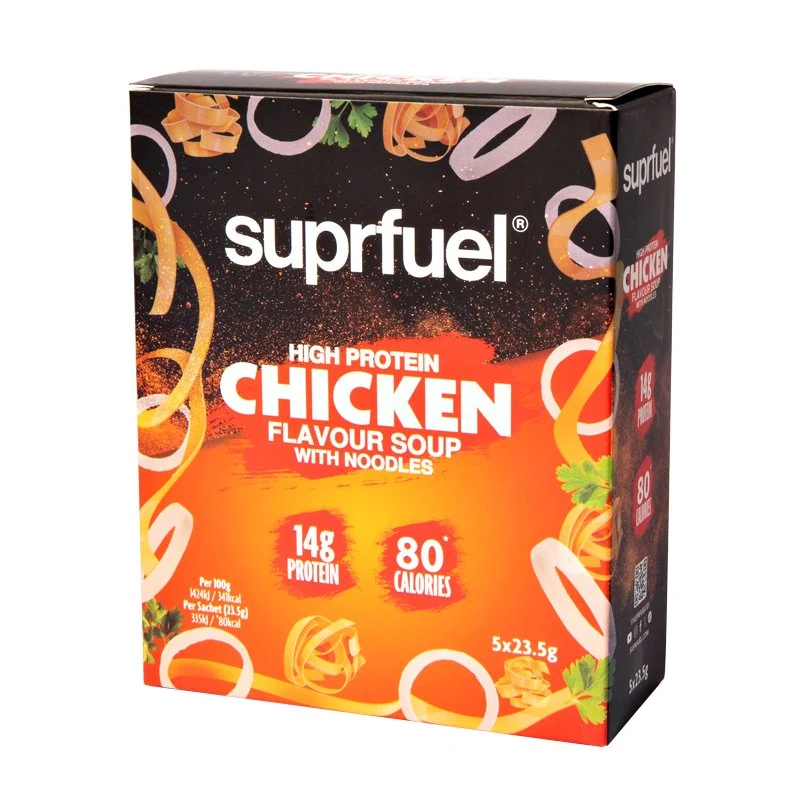 Suppruel højprotein kyllingsmagssuppe med nudler (5 måltider) 120g