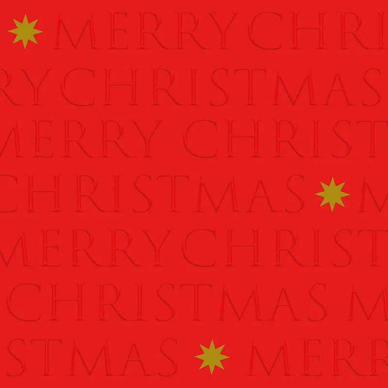 Servietten "Christmas letters" rot