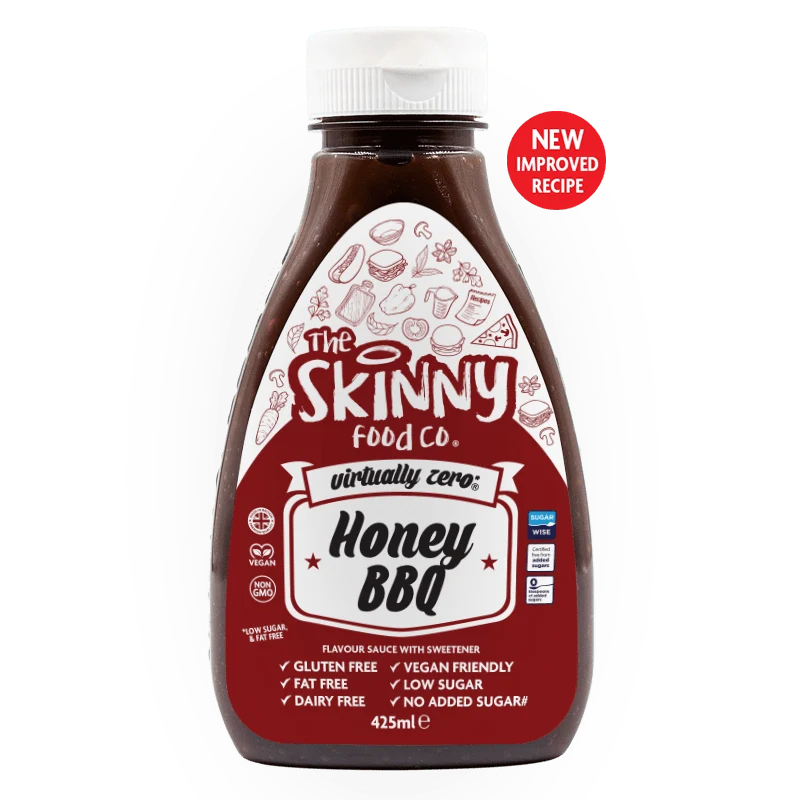 Honning BBQ Flavor Virtually Zero© Sukkerfri Skinny Sauce - 425ml