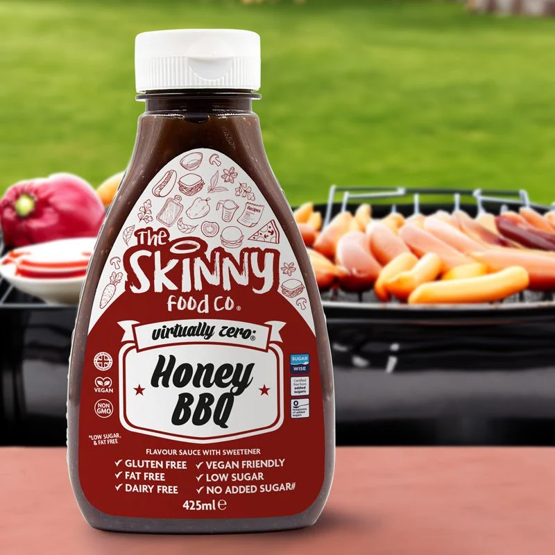 Honning BBQ Flavor Virtually Zero© Sukkerfri Skinny Sauce - 425ml