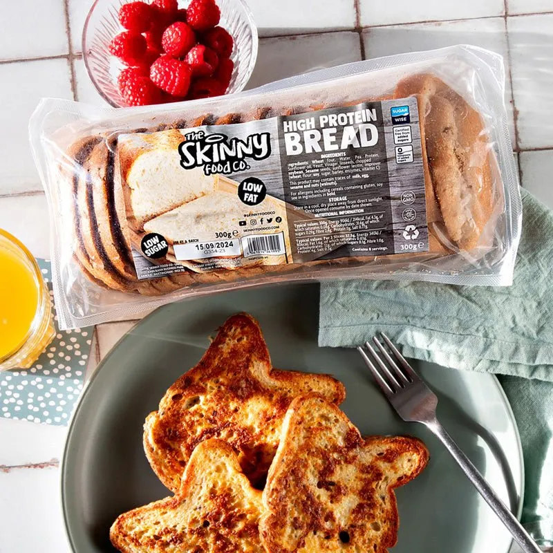 Tyndt hvidt brød med højt proteinindhold - 300 g - 10 g protein pr. portion