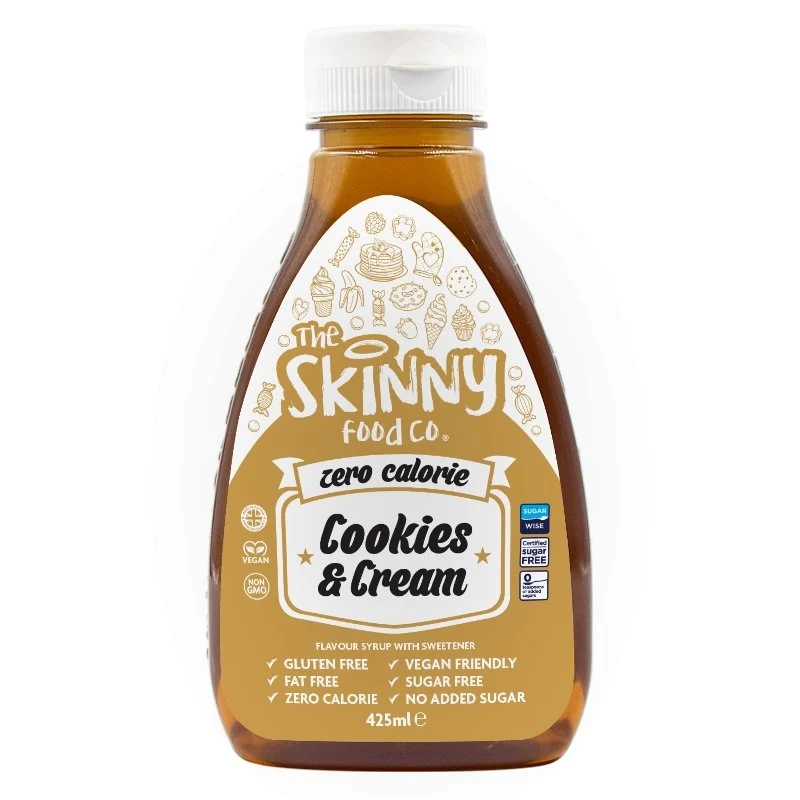 Småkager og flødesmag Zero Calorie Sukkerfri Skinny Sirup - 425ml