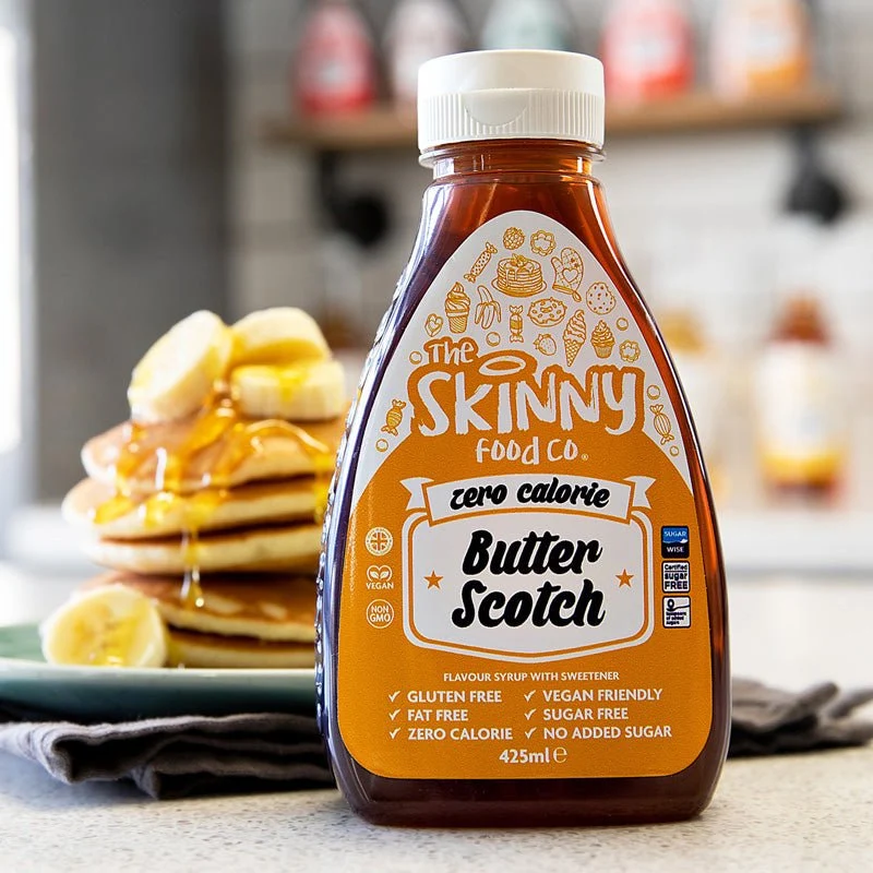 Butterscotch Flavor Sauce - Zero Calorie Sukkerfri Skinny Sirup - 425ml