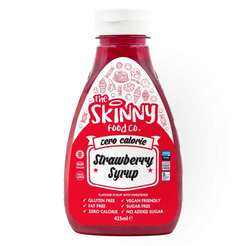 Jordbærsauce - Sukkerfri Zero Calorie Sirup - 425ml