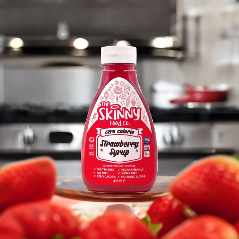 Jordbærsauce - Sukkerfri Zero Calorie Sirup - 425ml