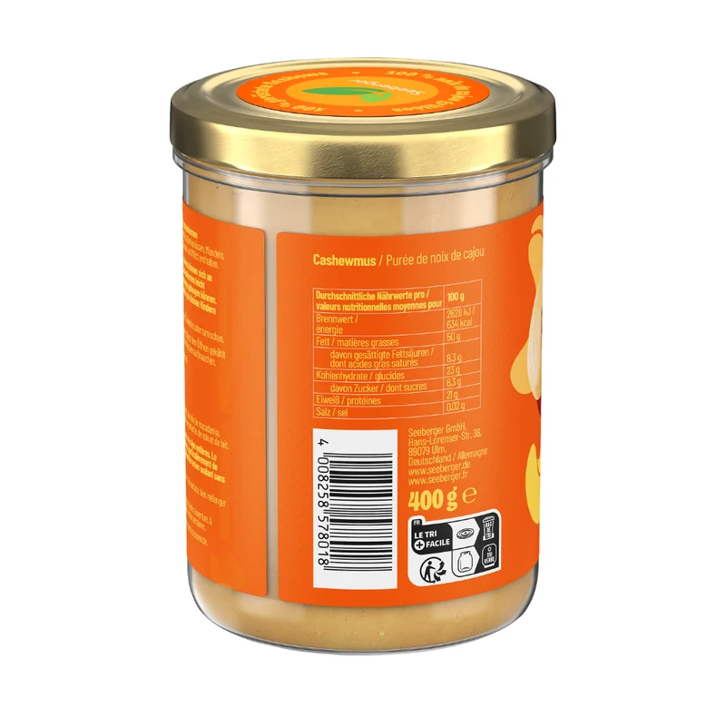 Seeberger Nussmus - Mandel & Cashew 400 g