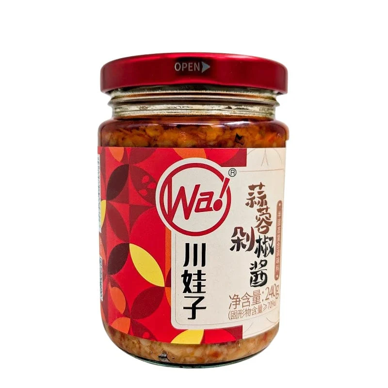 Fermentierte Chilisauce mit Knoblauch (Duojiao) 240 g