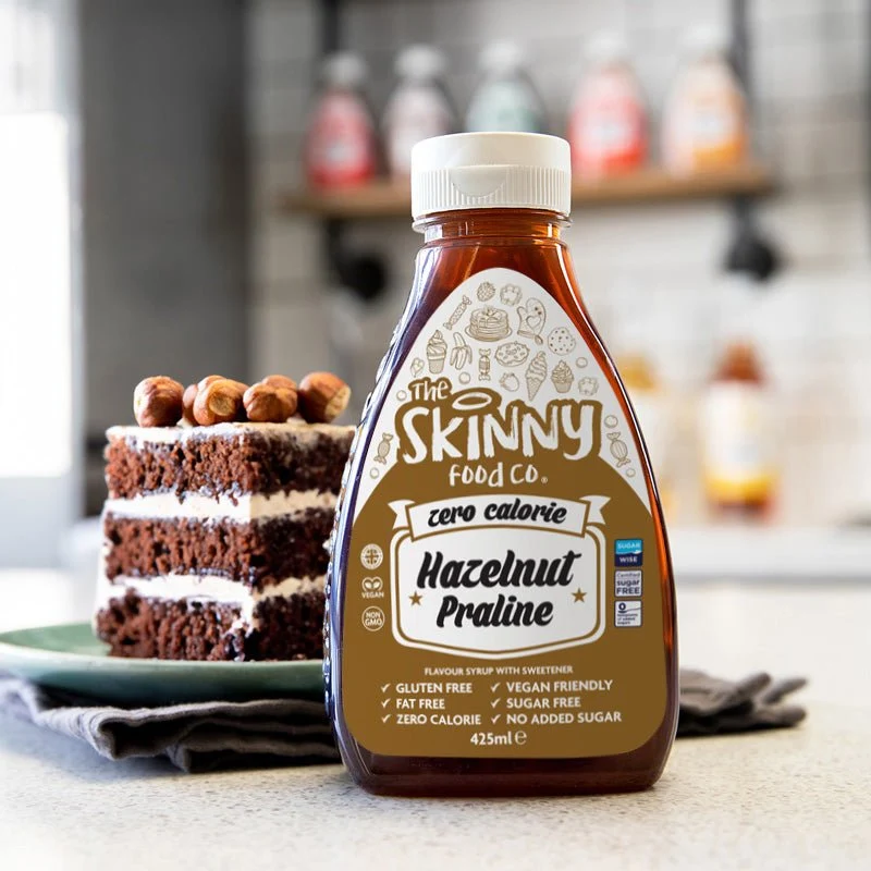 Hasselnød Praline Zero Calorie Sukkerfri Skinny Sirup - 425ml