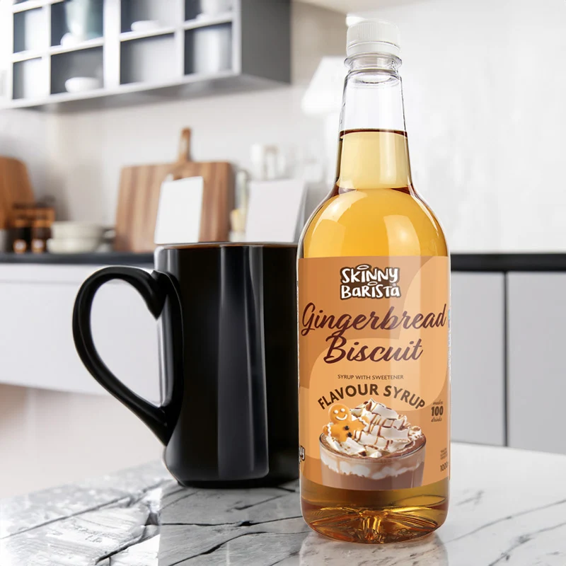 Skinny Barista peberkagesirup - Kaloriefri, sukkerfri Skinny Coffee - 1 liter