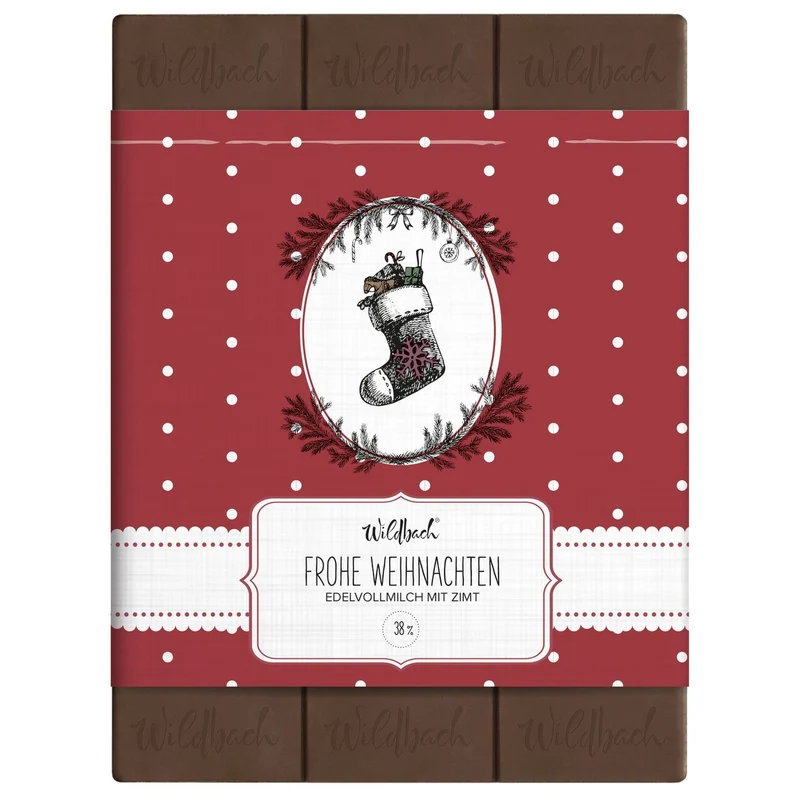 Schokolade "Frohe Weihnachten" köstliche Weihnachtsschokolade