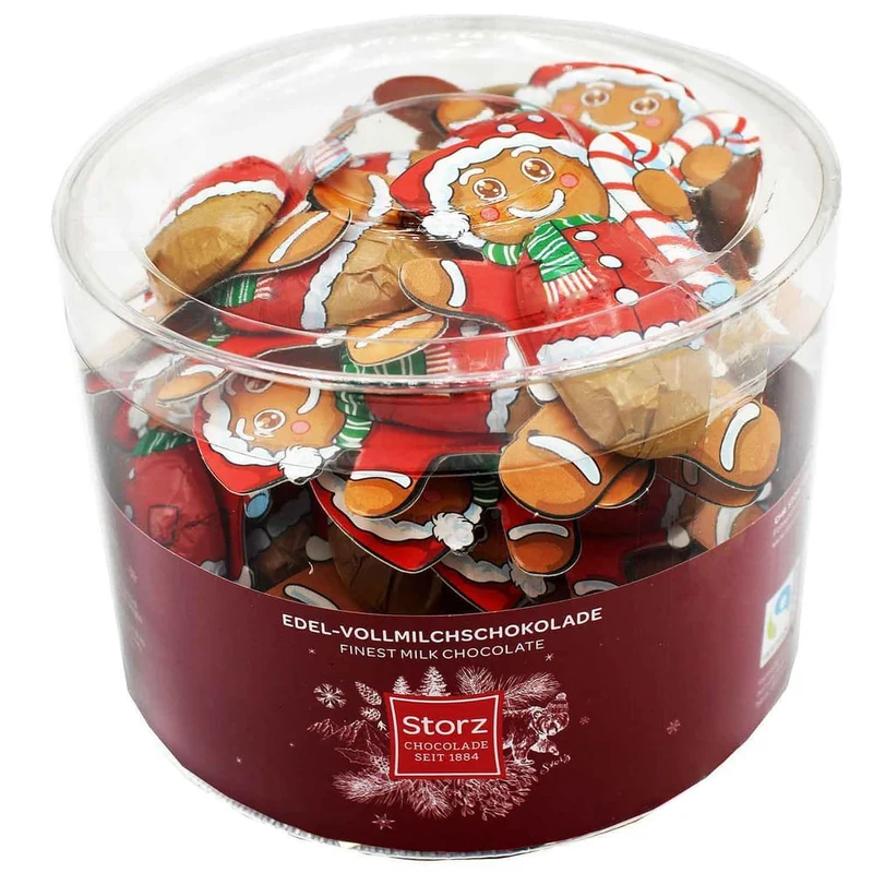 Storz Lebkuchenmännchen Edelvollmilchschokolade – 35 Stück, 218,75 g