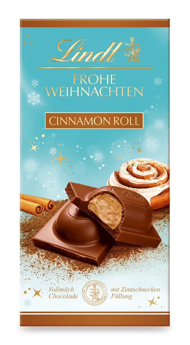 Lindt Weihnachts-Chocolade Cinnamon Roll 100 g
