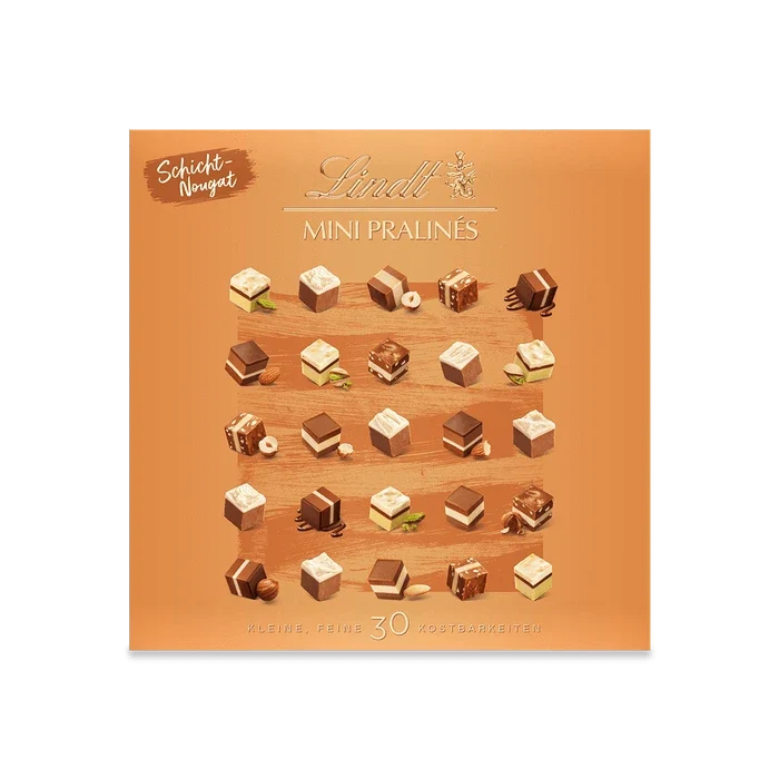 Lindt MINI PRALINÉS Schicht-Nougat 143g